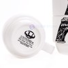 YSSER White Porcelain Coffee Tea Cups Set 4 Cups w/Metal