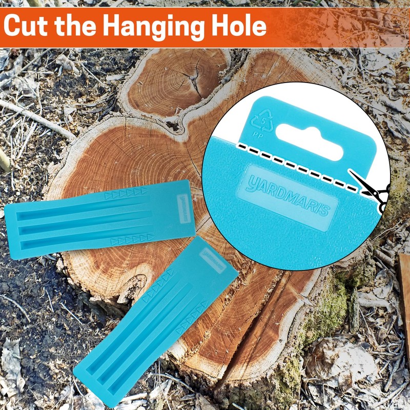 YARDMARIS Tree Felling Wedge, Plastic Logging Wedges with Spikes Forestry