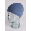 Love Cashmere Herren 100% Kaschmir Rollmütze Hut - 'Denimblau' -