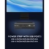 PLUGTUL Recessed Power Strip, 6 FT Flush Mount Power Strip,