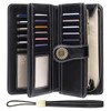 SENDEFN Wallets for Women Leather Credit Card Holder with RFID