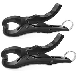PAPAZOO 4.5'' Fish Lip Gripper, Digital Scale Hook Non-Puncture Replacement Clamp - Fish Grabber for Fishing Cull Tag Tournament Bass Fishing Culling System Accessories (Pack of 2)