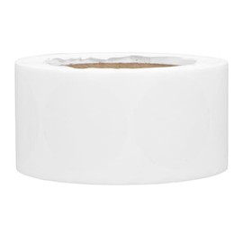 ABOOFAN Pegatinas Circulares Transparentes Autoadhesivas 25 Mm, 500 Unidades por Rollo, Sellos Impermeables para Embalaje, Etiquetas de Enlatado y Sobres, Adhesión Fuerte para Oficina