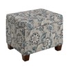 Convenience Concepts Madison Storage Ottoman, Gray Flora Fabric