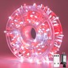 JMEXSUSS 400 LED Red and White String Lights Outdoor, 8