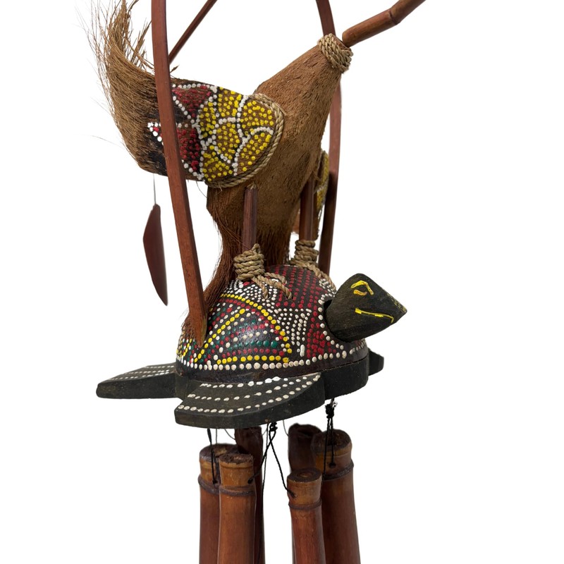 Hand Carved Large Beautiful Bamboo Wood Bobbing GOONIE Bird with