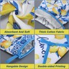 FoldTier 6 Pcs Capri Lemon Kitchen Decoration Set Blue Lemons