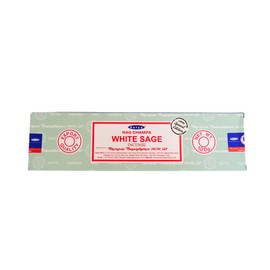 LAMARE Satya White Sage Incense Sticks 1 Pack of 100g (80-90 Sticks) Aromatherapy Meditation Yoga Eco Friendly Packaging