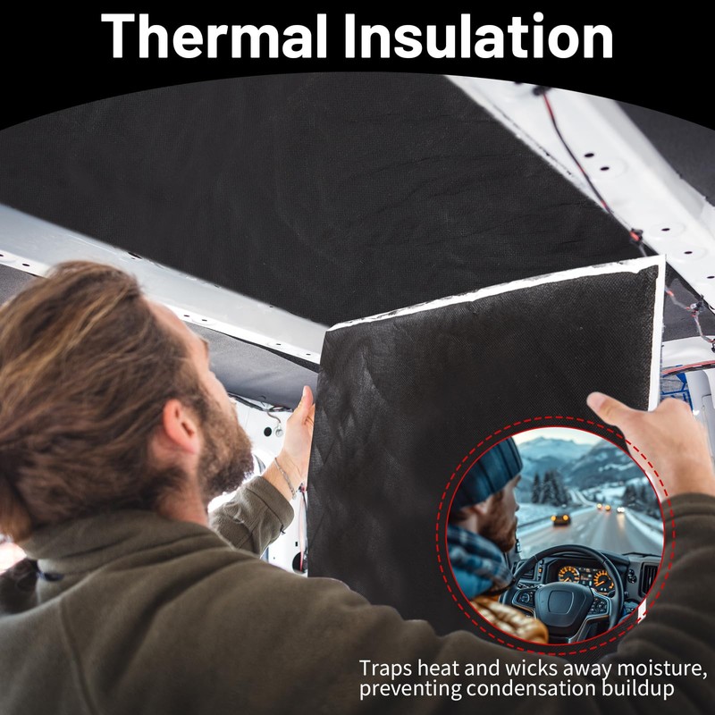 16in x 19.7ft Van Insulation, Soundproof Thermal Barrier for Camper