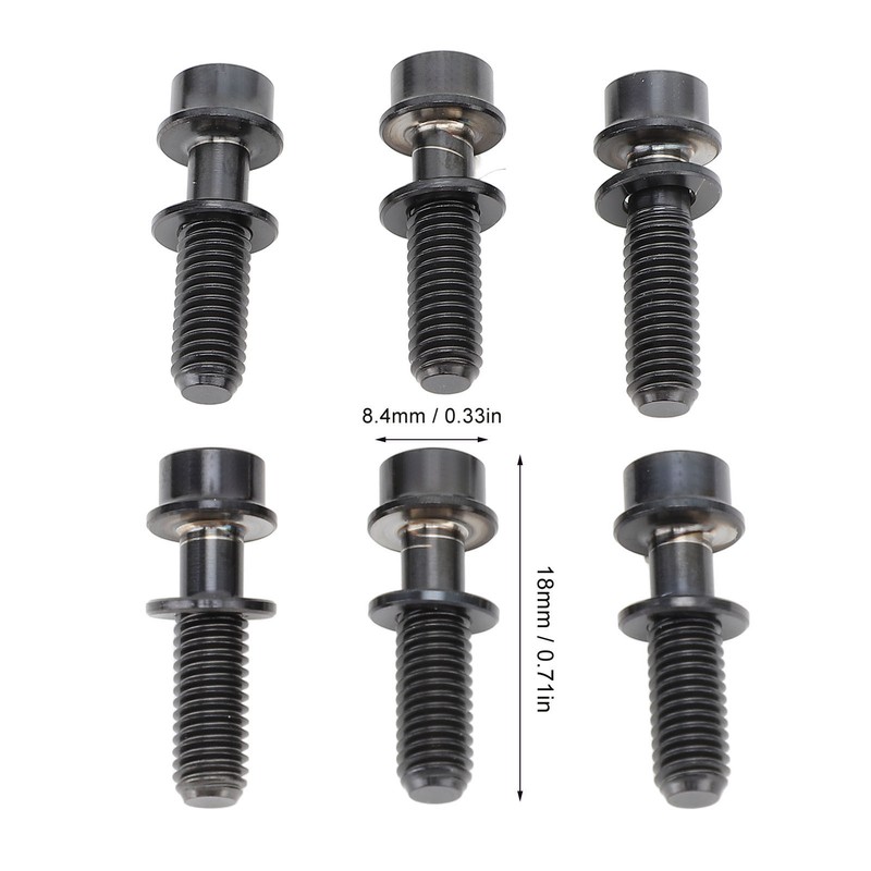 6Pcs Bike Screws Bolts Set Mountain Bicycle Handlebar Stem Ti