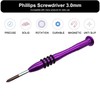 Precision Screwdriver Phillips #0 3mm, S2 Steel Head with Magnetism,