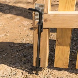 Everbilt Heavy-Duty 12 in Cane Bolt Rod For Gates & Doors Black Finish 15464