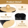 MICHIHOMIE Cotton Bud Holder with Cover, Cotton Pads Holder, Bathroom
