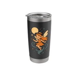 Fairy Witch With Moon Stainless Steel Insulated Tumbler