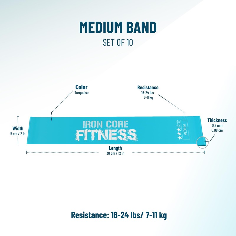 10 Resistance Loops for Trainers, Bootcamp, Gym. Tone Glutes, Thighs,