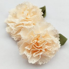 18pcs Fabric Ribbon Flowers Bows Appliques Craft Wedding Dec Bulk A0444 (Multi-Color)