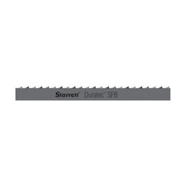 Starrett Duratec SFB Band Saw Blade with Carbon Steel - Hook High Tooth, Raker Set, Positive Rake - 154" Length, 1/2" Width, .025" Thickness, 4 TPI - 91350-12-10