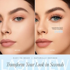LASHVIEW Pestañas autoadhesivas, 5 pares de pestañas postizas autoadhesivas de ojo de gato, reutilizables, aspecto natural, pestañas a presión, sin ne