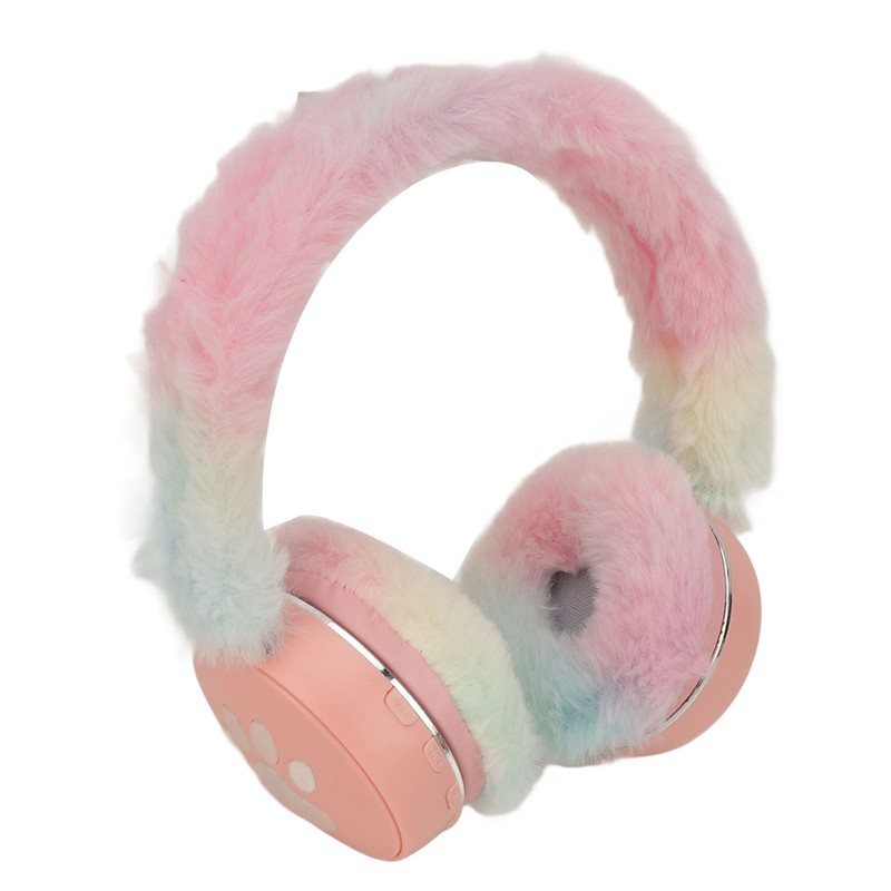 Bluetooth Headset Multifunctional Foldable Cartoon Innovative Plush Warm Earmuff Deep