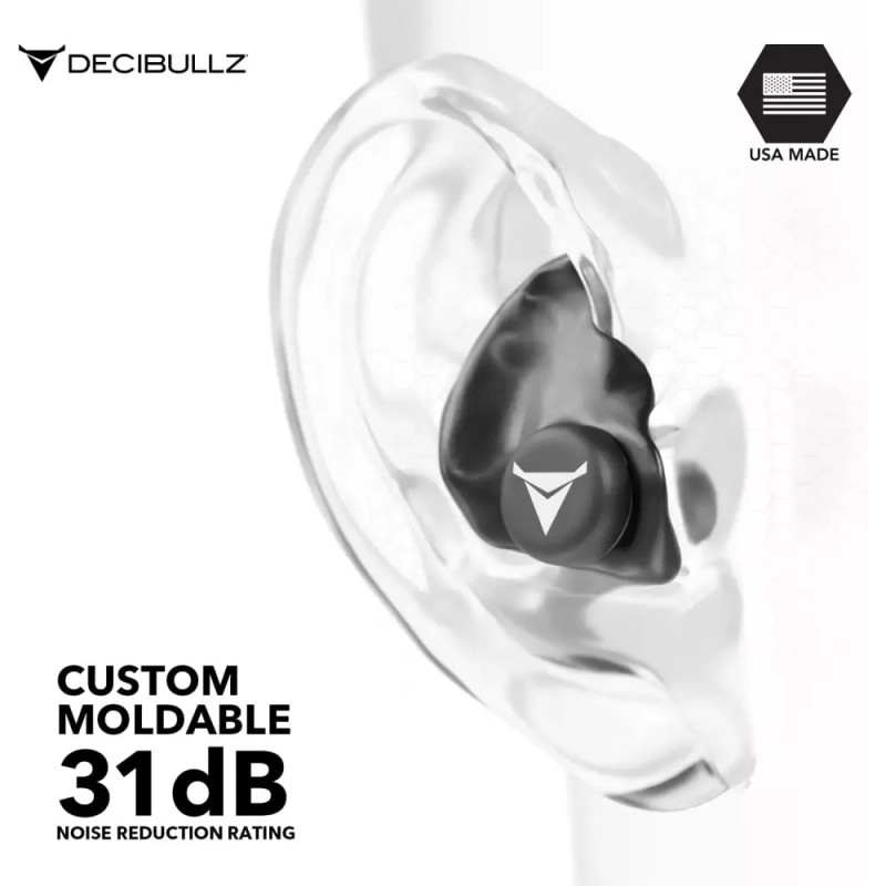 DesiBulz 데시불즈 - 맞춤형 성형 귀마개 31dB 최고 NRR 촬영