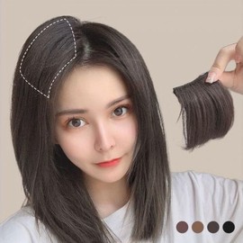 여성 정수리 부분 가발 탑커버 볼륨 헤어 피스 소형 똑딱핀 헤어뽕 정수리뽕 Women's Crown Hairpiece Top Cover Volume Hair Piece Small Snap Hair Bump Crown Bump