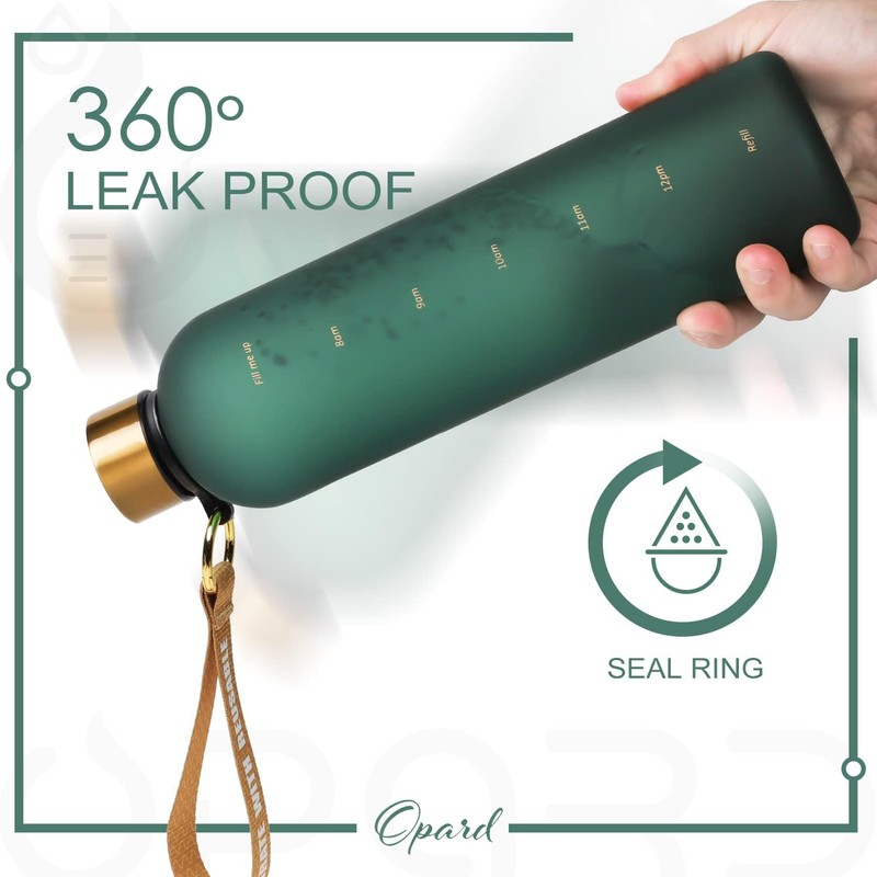 Opard Water Bottle, 1 Litre, Leak-proof Water Bottle, BPA-Free Sports