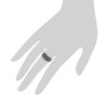 Gemondo Art Deco Stepped Ring, 925 Sterling Silver 0.28ct Marcasite