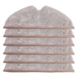 KEEPOW 6 Pcs Microfiber Mop Cloth Compatible with Roborock S5, S5 Max, S6, S6 MaxV, E4, S6 Pure, E5, E35, E2, E25, Q7, Q7Max Q5, Q5 Pro, Q5 Pro+, Q8Max, Q8Max+ Robot Vacuum Cleaner