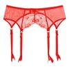Merry Style Women's Suspender Belt 911 - Red 2, size: