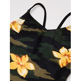 Kanu Surf Daisy Beach Sport - Traje de baño de 1 Pieza para niña, Rylie Army Verde, 3 Años