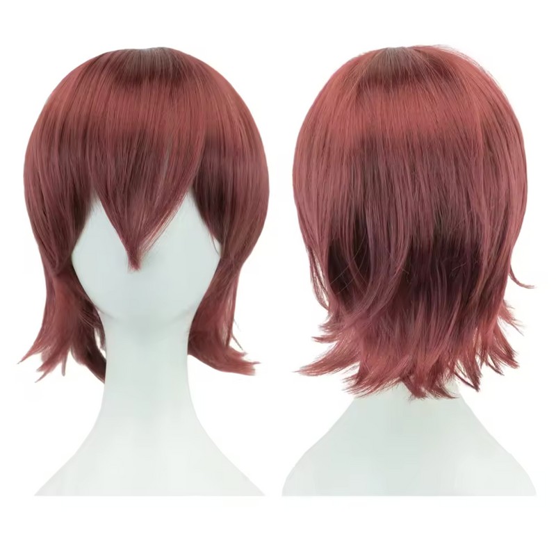 12 Inch Short Bob Wig with Bangs - Synthetic Cosplay