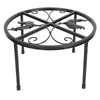 Chicken Feeder Metal Stand Indoor Outdoor Iron Flower Pot Holder