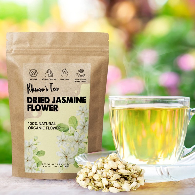 Pure Dried Jasmine Flower Buds Petals Herbal Decaf Tea 1.76