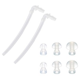 Wodiyobk 2 x Universal Sound Tube + 6 x Ear Plugs/eartips/Domes for BTE Hearing Aids