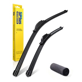 5 PLUS 26"+17" Windshield Wipers Blade Replacement for Nissan 02-06 19-24 Altima/07-12 20-24 Sentra/20-24 Versa Wiper Blades-Front All-Weather Wiper Blades Exact fit J-Hook Type (Pack Of 2)