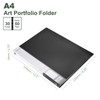 M&G 30-Pocket Binder with PP Plastic Sleeves A4(Black), Art Portfolio