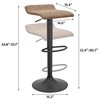 Finnhomy Set of 2 Adjustable Bar Stools, Swivel Barstools for