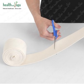 LayerGuard Cotton Stockinette Sleeve Roll, Stretchable Raw Cotton – Comfort wear, Sweat Absorbent Tubular Bandage – Prevents Residue Build up - Under-Over Cast Sleeve Bandage Wear (Off-White, 4 Inch)