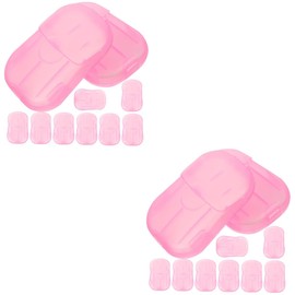 Kisangel Travel Soap Sheets Portable Hand Washing Soap Slices Lightweight Compact for Outdoor Hotel Public Use No Peculiar Smell Easy to Carry Share Friends