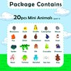 HiesDeosn 22PCS 3D Printed Mini Animal Set, 20pcs + 1Random