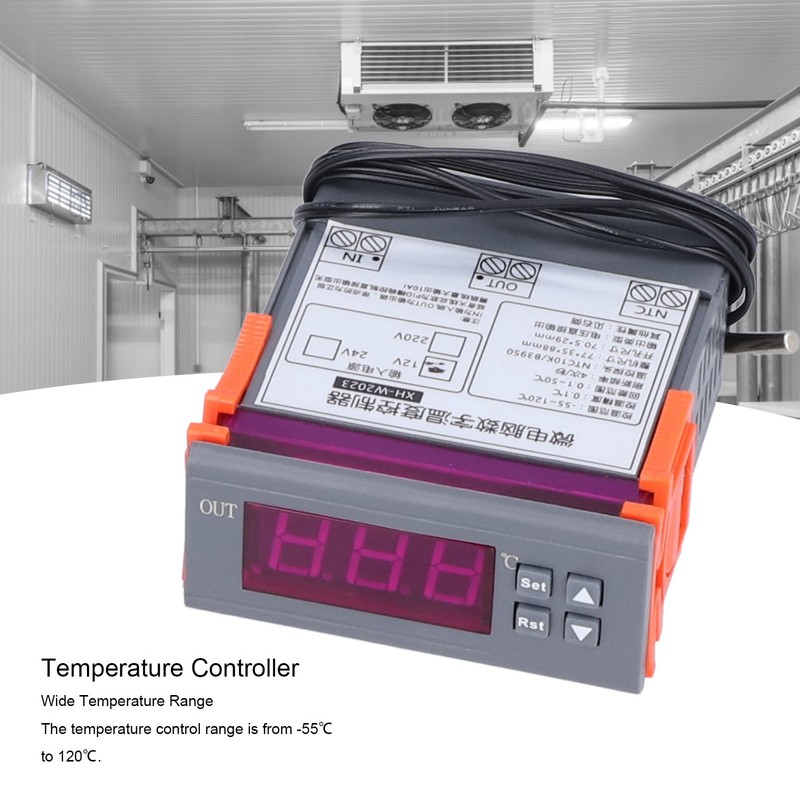 Temperature Controller Electric Digital Adjustable PID Control Switch DC 12V