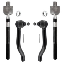 WEDOAUTO 4Pcs Front Inner Outer Tie Rods End Links Left Driver & Right Passenger Fit For Nissan Altima 2007 2008 2009 2010 2011 2012 2.5 3.5L Replace# ‎EV800356 ES800357 ES800358