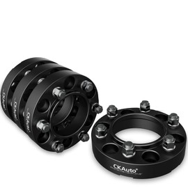 CKAuto 4 Pack 6x5.5 Hub Centric Wheel Spacers, 1.25" 6x139.7mm Wheel Spacers, 106.1mm Center Bore with M12x1.5 Studs