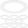 8 Pack Gloss Oversize Goof Trim Ring for Recessed Can