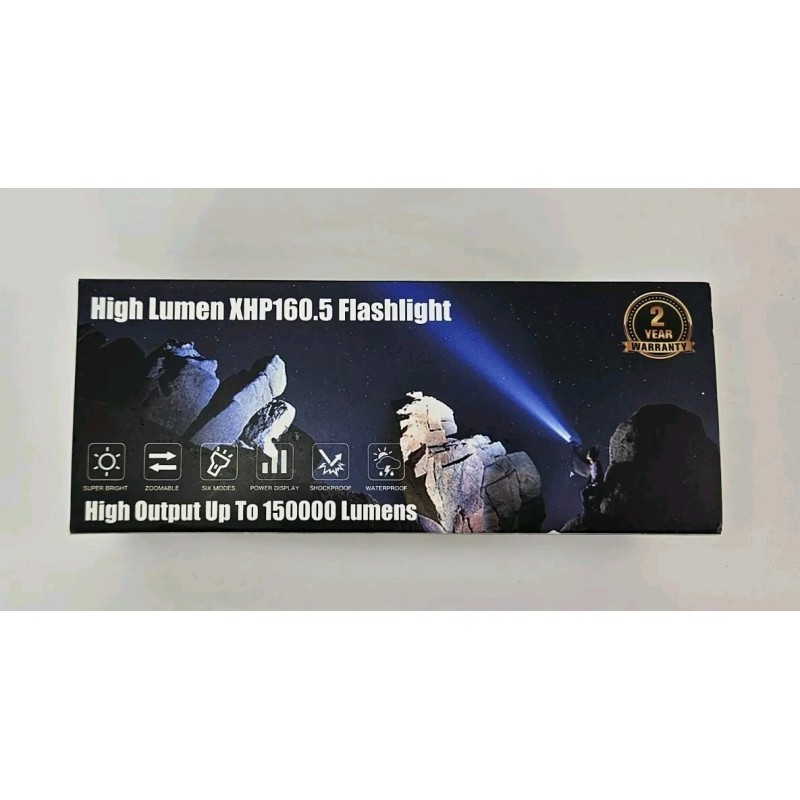 Gehavin Super Bright Flashlight 990000 High Lumens,High Powered XHP160.5 Led