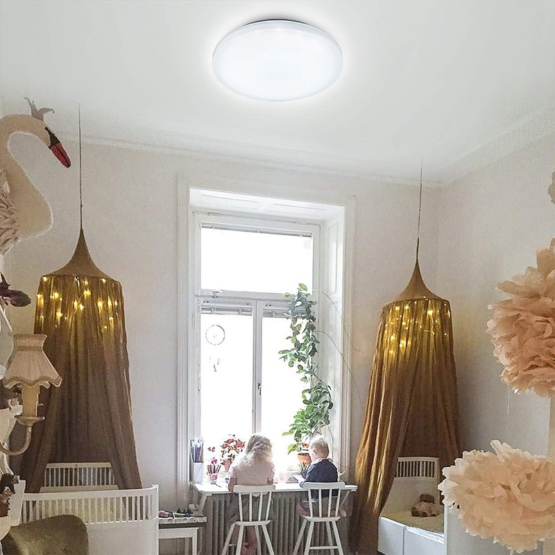 12W Round LED Ceiling Light Waterproof Motion Sensor Ceiling Lamp