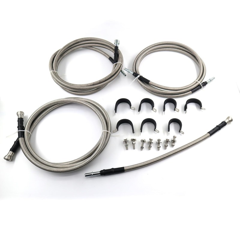 Stainless Steel Braided Fuel Lines Kit 819-840 Quick Fix Fit