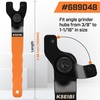 KSEIBI 689048 Universal Adjustable Pin Angle Grinder Wrench for Flange