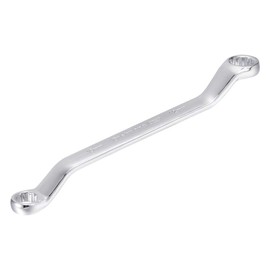 10mm x 12mm 12 Point Offset Double Box End Wrench Polished Finish, Cr-V