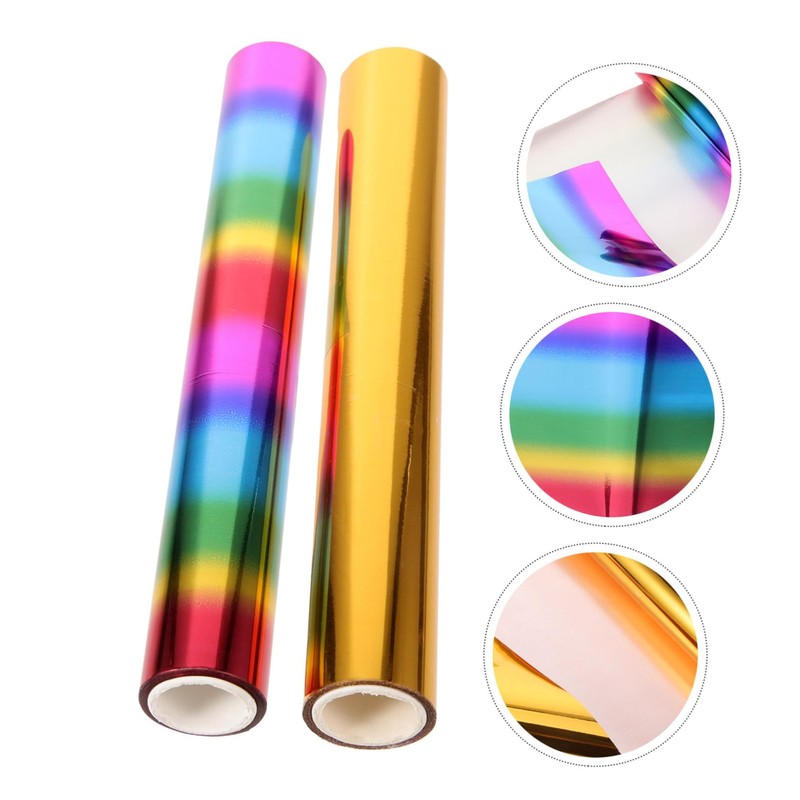 Tofficu DIY Heat Transfer 2 Rolls of Glimmer Aluminum Foil